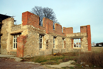 Remains of the Hillersdon Mansion February 2012